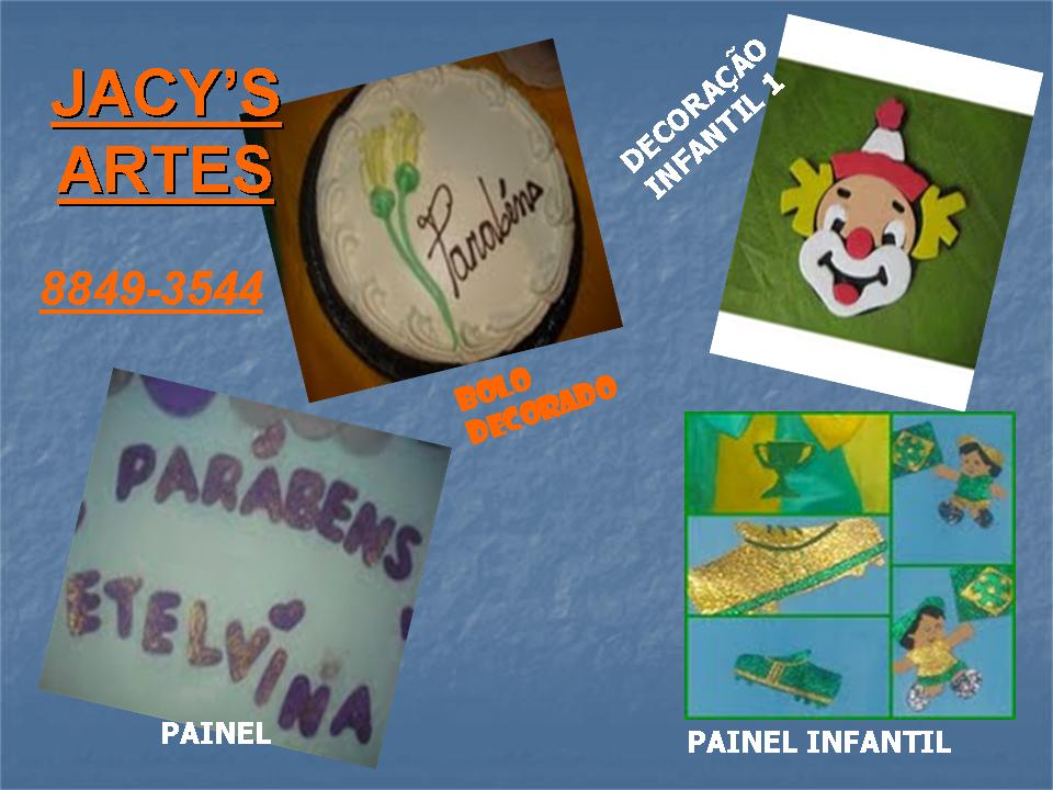 JACY'S ARTES PRODUZINDO ALEGRIA